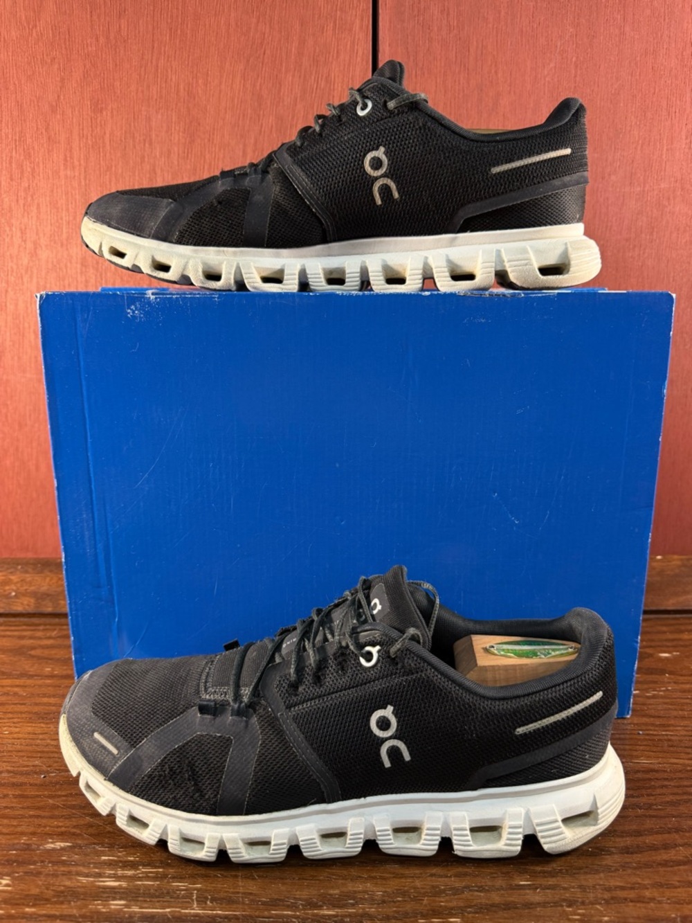 On Running Cloud 6 Black White Athletic Casual Shoes Sneakers Men’s Size US 9